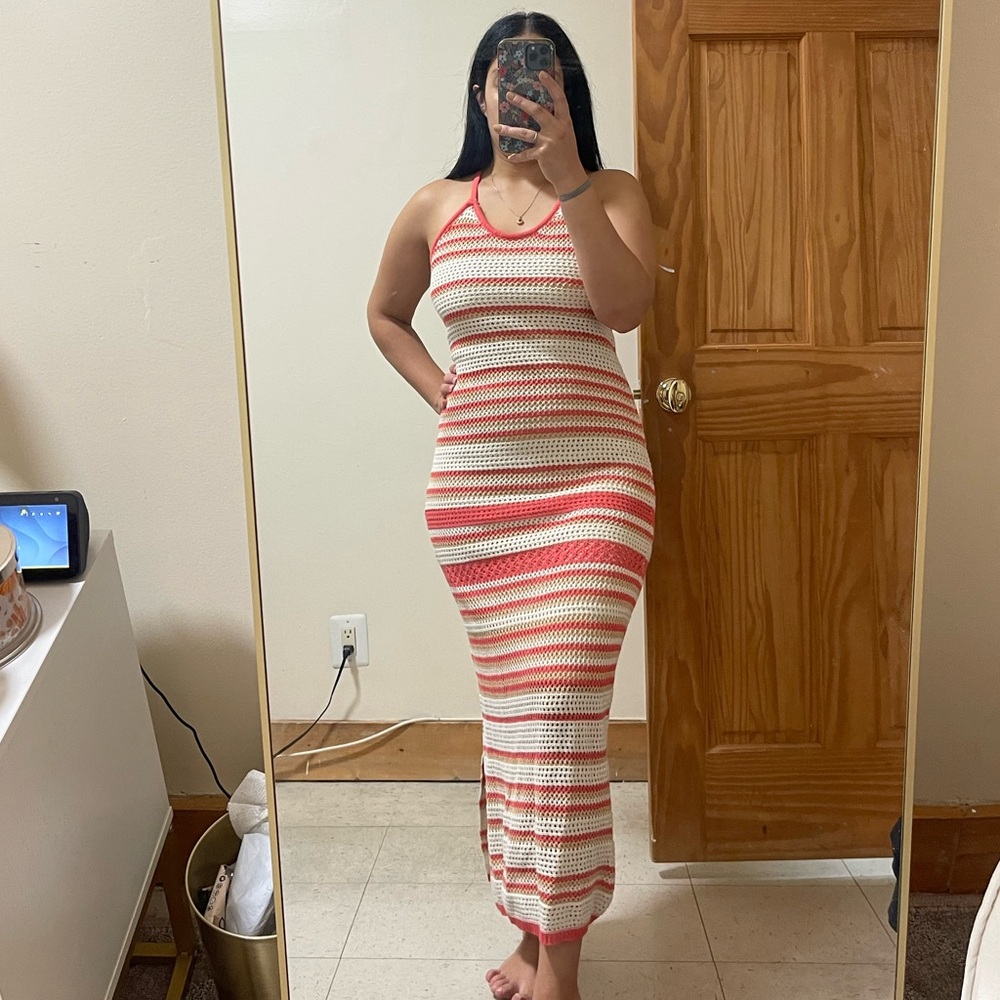 Crochet knit Beach Cover Up Dress